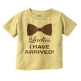 thumbnail image 1 of Ladies I Arrived Handsome Bowtie Youth T Shirt Tee Boys Infant Toddler Brisco Brands 12M, 1 of 5