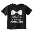 thumbnail image 1 of Ladies I Arrived Handsome Bowtie Youth T Shirt Tee Boys Infant Toddler Brisco Brands 12M, 1 of 5