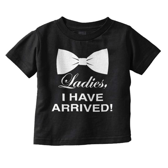 Ladies I Arrived Handsome Bowtie Youth T Shirt Tee Boys Infant Toddler Brisco Brands 12M