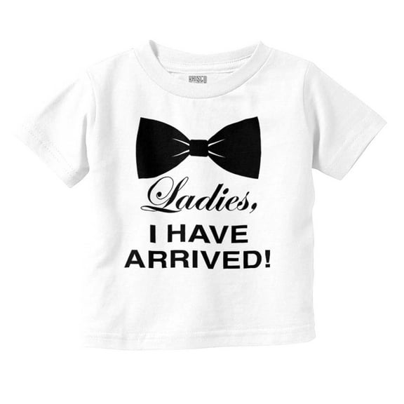Ladies I Arrived Handsome Bowtie Youth T Shirt Tee Boys Infant Toddler Brisco Brands 5T