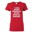 thumbnail image 1 of Ladies I Like Doing Hoodrat Stuff Funny T-Shirt Tee, 1 of 2
