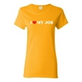 thumbnail image 1 of Ladies I Love My Job Heart Funny T-Shirt Tee, 1 of 2