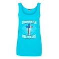 thumbnail image 1 of Ladies I Stand For Flag Kneel For Cross American Flag USA DT Tank Tops, 1 of 2