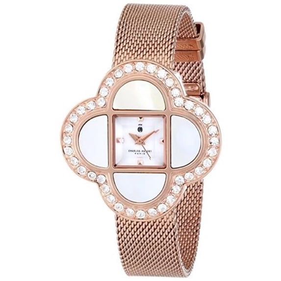 Ladies IP Rose-plated Stainless Watch - 36 x 36 mm