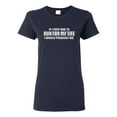 thumbnail image 1 of Ladies If I Ever Had To Run For My Life Funny T-Shirt Tee, 1 of 2