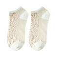 thumbnail image 1 of Ladies Invisible Lace Socks Thin Cotton Bottom Non Slip Low Cut Footies for Flats Summer, 1 of 5