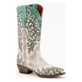 thumbnail image 1 of Ladies Ivy V-Toe Boots, White & Turquoise - Size 8.5B, 1 of 1