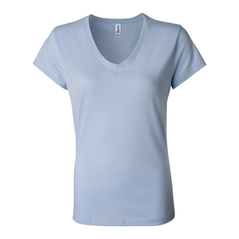 Baby blue v hotsell neck t shirt