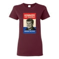 thumbnail image 1 of Ladies John F. Kennedy JFK 1960 Campaign Poster T-Shirt Tee, 1 of 2