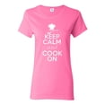 thumbnail image 1 of Ladies Keep Calm And Cook On T-Shirt Tee, 1 of 2