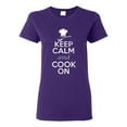 thumbnail image 1 of Ladies Keep Calm And Cook On T-Shirt Tee, 1 of 2