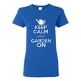 thumbnail image 1 of Ladies Keep Calm And Garden On T-Shirt Tee, 1 of 2