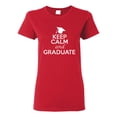 thumbnail image 1 of Ladies Keep Calm And Graduate T-Shirt Tee, 1 of 2