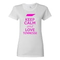 thumbnail image 1 of Ladies Keep Calm And Love Tennessee Country T-Shirt Tee, 1 of 2