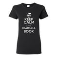 thumbnail image 1 of Ladies Keep Calm And Read Me A Book T-Shirt Tee, 1 of 2