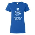 thumbnail image 1 of Ladies Keep Calm And Read Me A Book T-Shirt Tee, 1 of 2