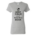 thumbnail image 1 of Ladies Keep Calm And Read Me A Book T-Shirt Tee, 1 of 2