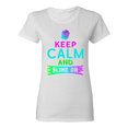 thumbnail image 1 of Ladies Keep Calm And Slime On Slime Lovers Party Funny DT T-Shirt Tee, 1 of 2