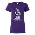 thumbnail image 1 of Ladies Keep Calm And Vote Democrat Politics T-Shirt Tee, 1 of 2