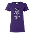 thumbnail image 1 of Ladies Keep Calm and Cheer On T-Shirt Tee, 1 of 2