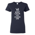 thumbnail image 1 of Ladies Keep Calm and Cheer On T-Shirt Tee, 1 of 2