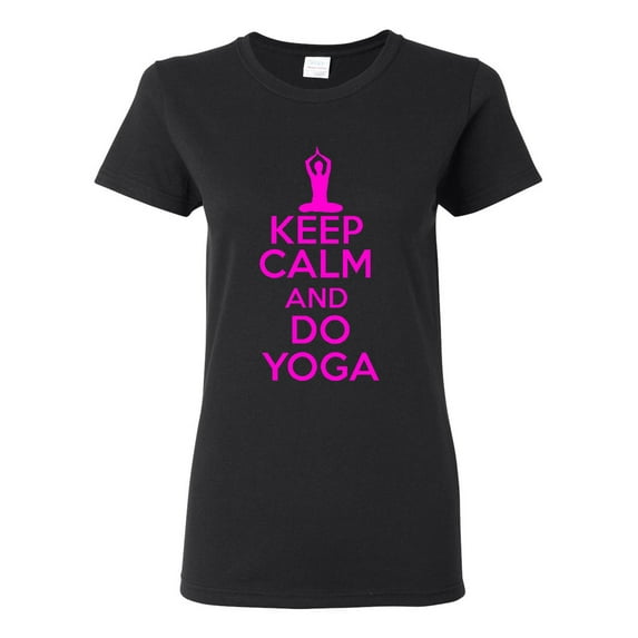 Ladies Keep Calm and Do Yoga T-Shirt Tee
