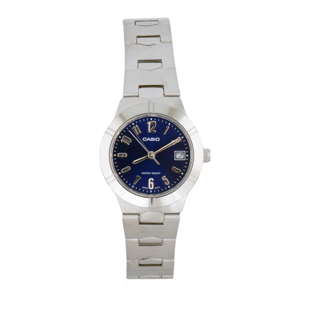 Ladies LTP 1241D 2A2 Blue Dial Date Analog Dress Watch