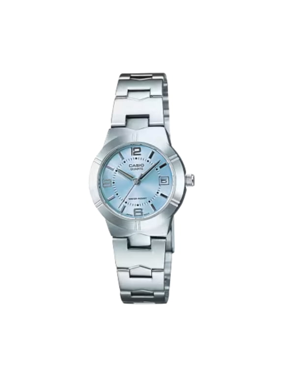 Ladies LTP-1241D-2A2 Blue Dial Date Analog Dress Watch