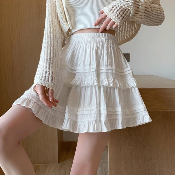 Ladies Lace Cake Skirt Skirt Preppy High Waist Elegant Skirt Skirted Swim Bottoms Size 16 Retro Swimsuit with Skirt Skirt Swimwear Women Swimsuit Women Winter Suits Women Skirt Suits Women Business X