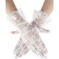 thumbnail image 1 of Ladies Lace Gloves, Women Tea Party Gloves, Elegant Short Gloves, Courtesy Gloves for Wedding Dinner Opera Parties, 1 of 6