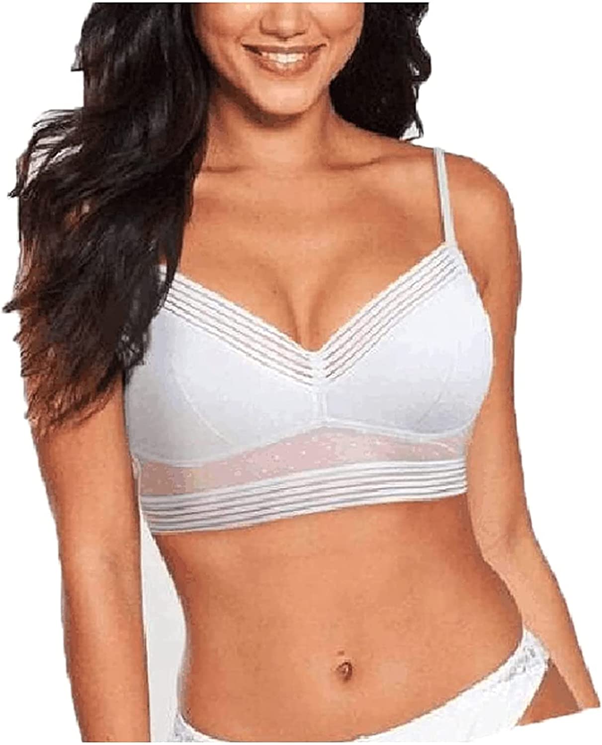 Ladies Lace-U-Back Lifting Bra, Starry Bra - Low Back Wireless Lifting Lace Bra - Walmart.com