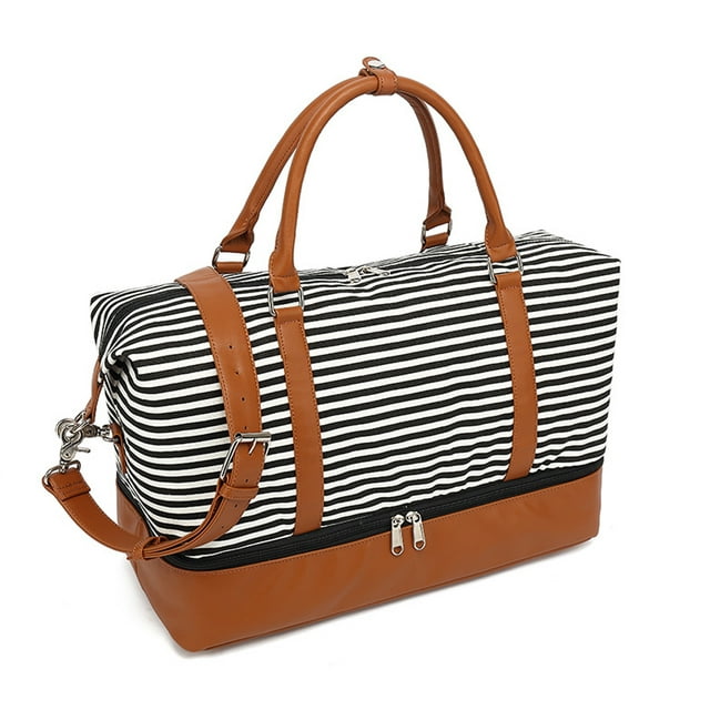 Ladies Ladies Canvas Travel Weekend Bag overnight carry-on duffel bag ...