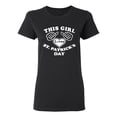 thumbnail image 1 of Ladies Ladies This Girl Loves St. Patricks Day T-Shirt Tee, 1 of 2