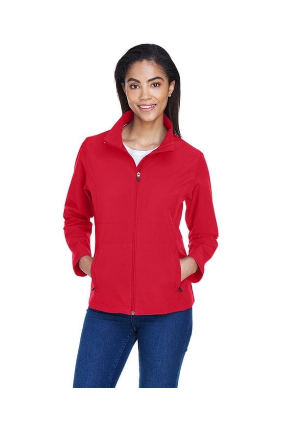 Ladies' Leader Soft Shell Jacket - SPORT RED - 2XL