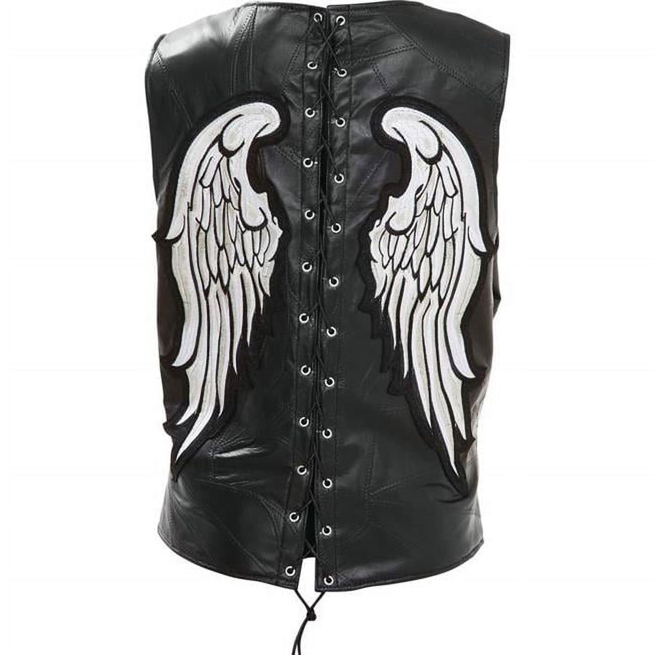 Ladies-Leather-Angel-Wing-Vest
