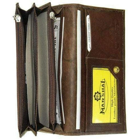 Ladies Leather Credit Card ID Holder Organizer Wallet Snap Closure 1547 CF (C)
