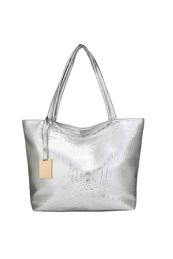 Ladies Leather Handbags, Handbags, Ladies Shoulder Bags, Handbags, Leather Handbags-Silver