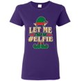 thumbnail image 1 of Ladies Let Me Take An Elfie Selfie Elf Xmas Ugly Christmas Funny DT T-Shirt Tee, 1 of 2