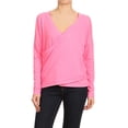 thumbnail image 1 of Ladies Light Terry Cross Wrap Hooded Top, 1 of 2
