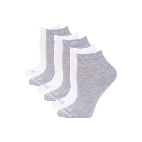 Ladies Lightweight Half Cushion Low Cut Socks with Coolmax Value Pack, 6 Pairs