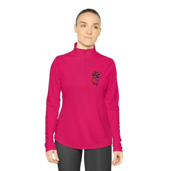 Ladies Limited Edition Quarter-Zip Pullover Love Bug Lady-Bug
