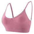 thumbnail image 1 of Ladies Lingerie Bras,Women's Bras Fashion Ribbed Spaghetti Strap Lightweight Push Up Bralette Full Coverage Soft Comfort Sports Bras, 1 of 6