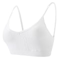 thumbnail image 1 of Ladies Lingerie Bras,Women's Bras Fashion Ribbed Spaghetti Strap Lightweight Push Up Bralette Full Coverage Soft Comfort Sports Bras, 1 of 4