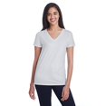 thumbnail image 1 of Ladies' Liquid Jersey V-Neck T-Shirt - LIQUID SILVER - 2XL, 1 of 3