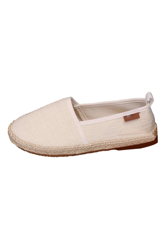 Ladies Loafers Comfortable for Library & Study Sessions Women's Casual Shoes Breathable Fabric On Comfortable Flat Loafers For Daily Wear With Woven Sole With Jeans All Season