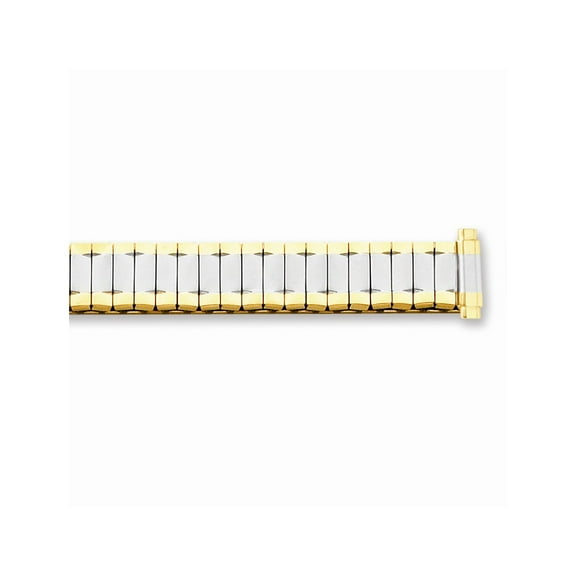 Ladies Long 9-13mm Two-tone Expansion Watch Band