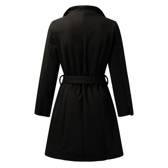 Ladies Long Sleeved Mid Length Jacket Coat Winter Long Jacket Women Womens Wool Coats Winter Women Wool Winter Jacket Tailo Wool Coat Women Wool Coat Long Women Extra Long Jacket Wool Short Winter