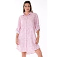 thumbnail image 1 of Ladies Long Sleeves Linen Dress w/Collar, Button Down Front & Pockets, 1 of 4