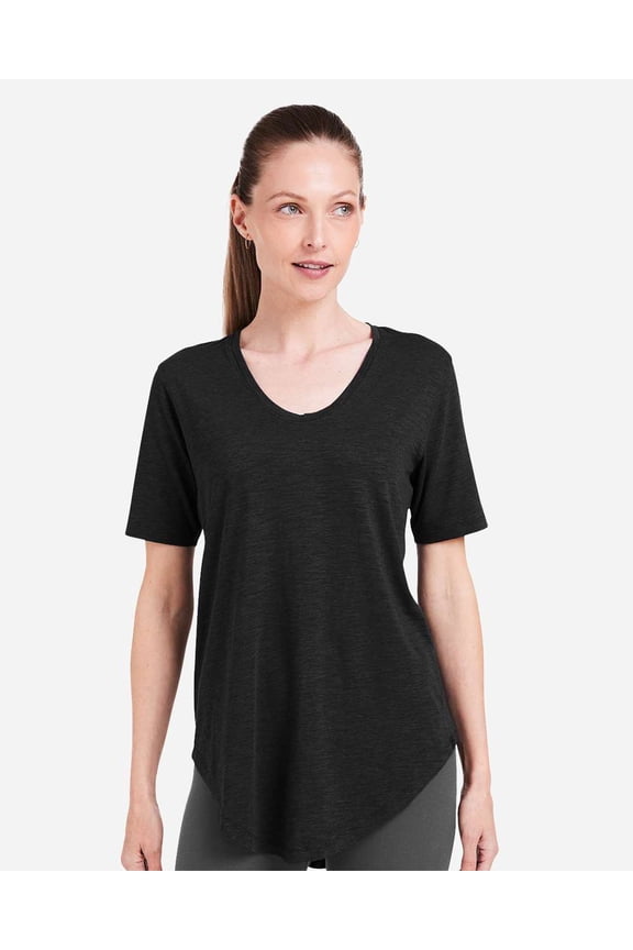 TW668S Women's Longline T-Shirt-Black-M