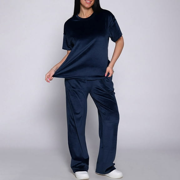 Ladies Loose And Comfortable Pajamas Autumn And Winter Gold Velvet Fabric Short And Long Home Clothes Dressy Pant Suits Woman Outfit Set for Party All Party Outfits for Women Women Bib Snow Pant